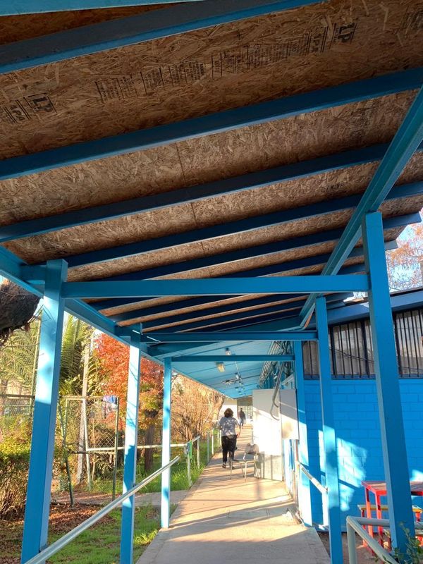 Estructura metálica de techumbre